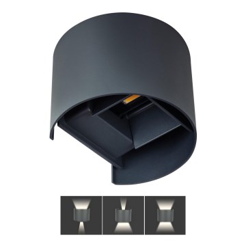 LED Spoljna zidna lampa REKA LED/7W/230V IP54 antracit