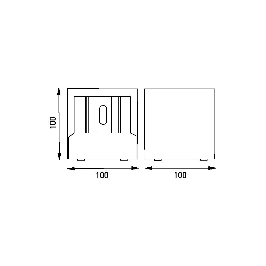 LED Spoljna zidna lampa TILL LED/6W/230V IP44
