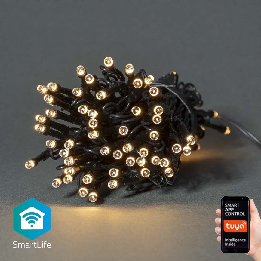 LED spoljni božićni lanac 50xLED/8 funkcija 10m IP65 Wi-Fi Tuya topla bela