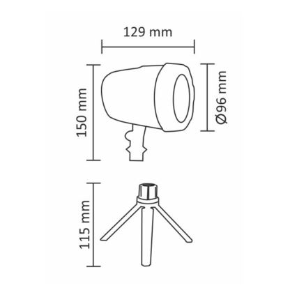 LED spoljni laserski projektor LED/5W/230V IP44