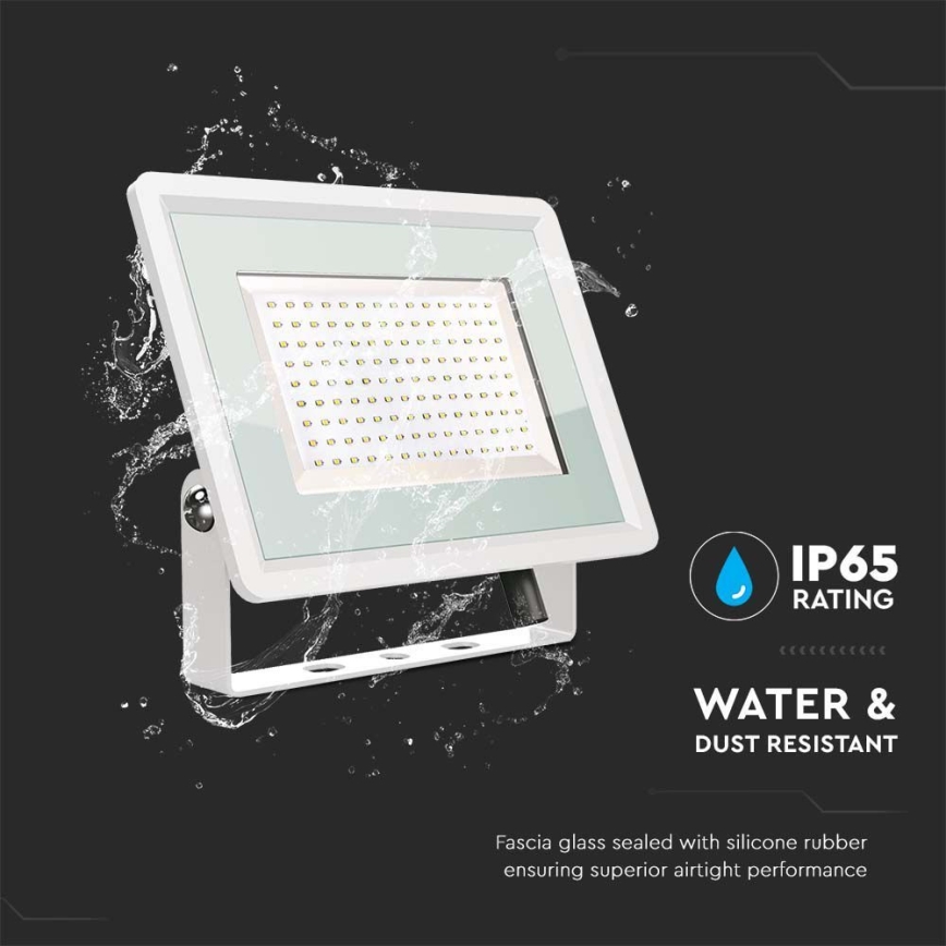 LED Spoljni reflektor LED/200W/230V 4000K IP65 bela