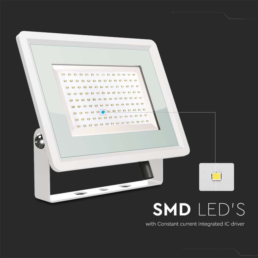 LED Spoljni reflektor LED/200W/230V 4000K IP65 bela
