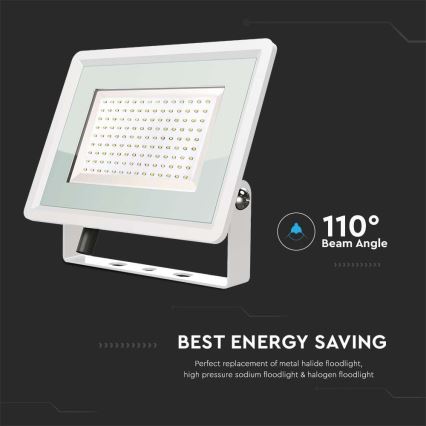 LED Spoljni reflektor LED/200W/230V 4000K IP65 bela