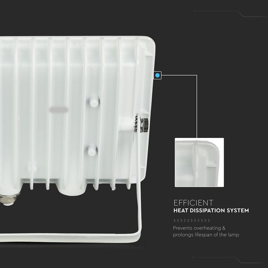 LED Spoljni reflektor LED/200W/230V 4000K IP65 bela