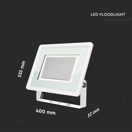 LED Spoljni reflektor LED/200W/230V 4000K IP65 bela