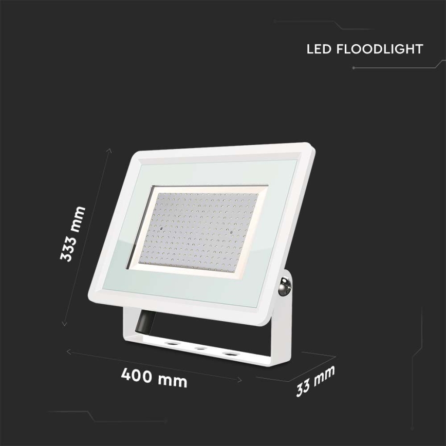LED Spoljni reflektor LED/200W/230V 4000K IP65 bela