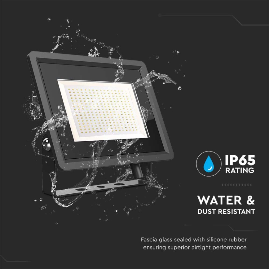 LED Spoljni reflektor LED/200W/230V 4000K IP65 crno