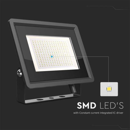 LED Spoljni reflektor LED/200W/230V 4000K IP65 crno