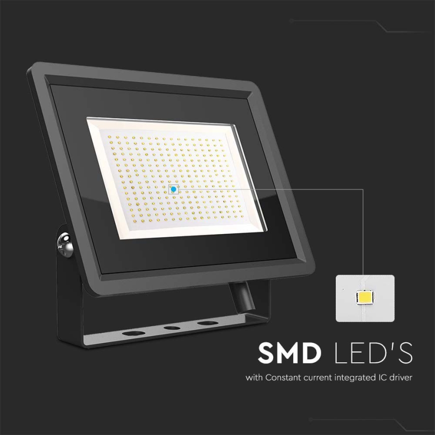 LED Spoljni reflektor LED/200W/230V 4000K IP65 crno