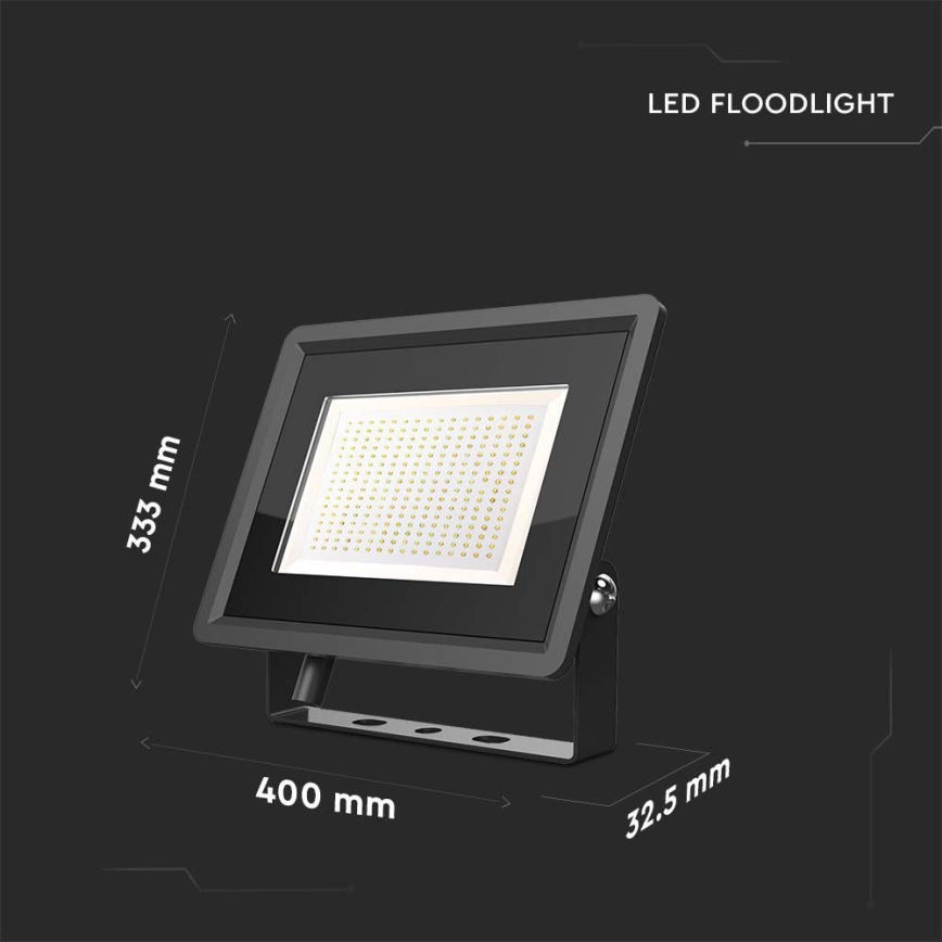 LED Spoljni reflektor LED/200W/230V 4000K IP65 crno