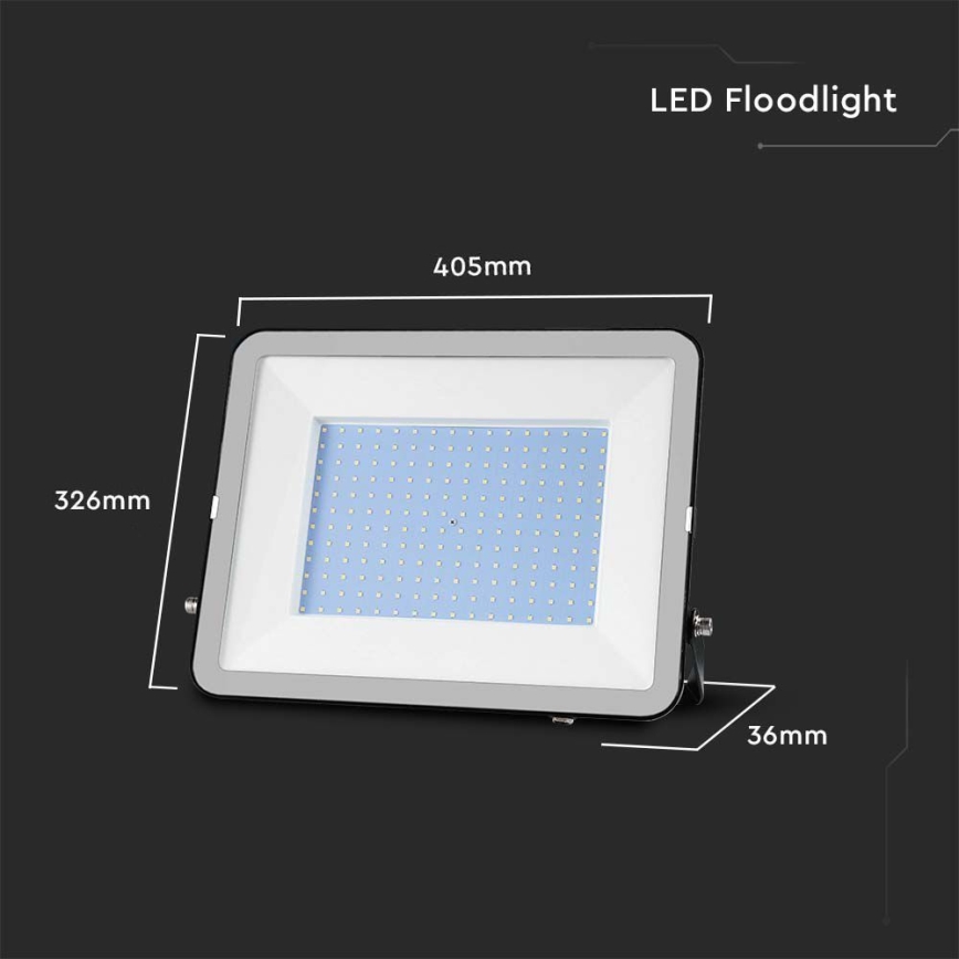 LED Spoljni reflektor SAMSUNG CHIP LED/200W/230V 4000K IP65 crno