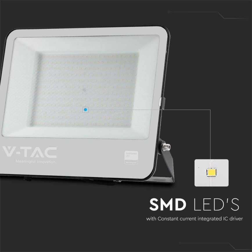 LED Spoljni reflektor SAMSUNG CHIP LED/200W/230V 6500K IP65 crno