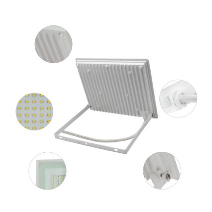 LED Spoljni reflektor NOCTIS LUX 3 LED/100W/230V 4000K IP65 bela