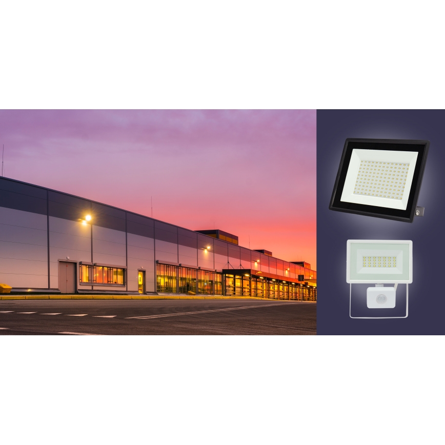 LED Spoljni reflektor NOCTIS LUX 3 LED/50W/230V 6000K IP65 crno