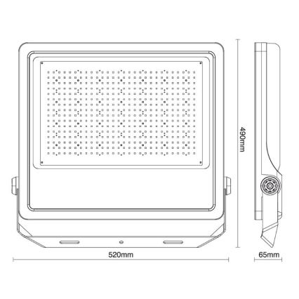 LED Spoljni reflektor PROFI PLUS LED/400W/230V 5000K IP66