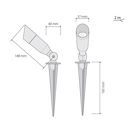LED Spoljno osvetljenje  OKO 1xLED/1W/350mA IP54