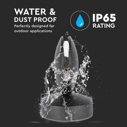 LED spoljašnje zidno fleksibilno svetlo LED/7W/230V 4000K IP65 crna