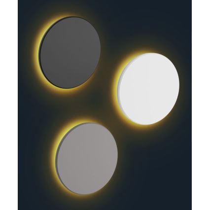 LED spoljašnje zidno svetlo PIATTA LED/9W/230V 3000/4000/6000K prečnik 12 cm IP44 belo