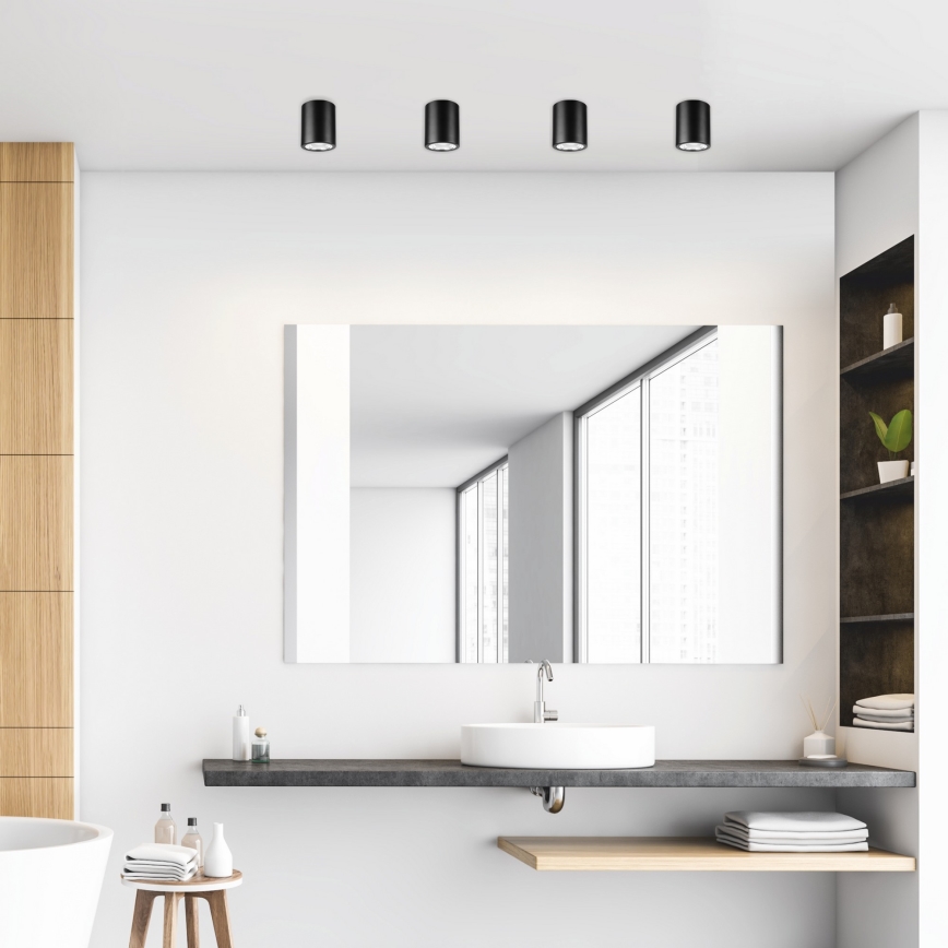 LED spot svetiljka TACO 1xE27/15W/230V crna