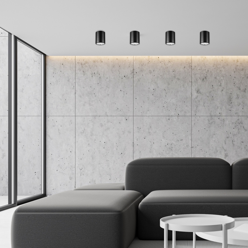 LED spot svetiljka TACO 1xE27/15W/230V crna