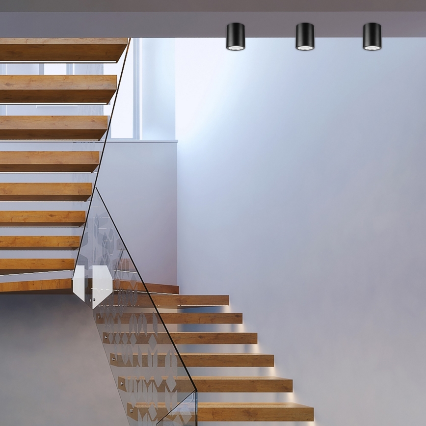 LED spot svetiljka TACO 1xE27/15W/230V crna