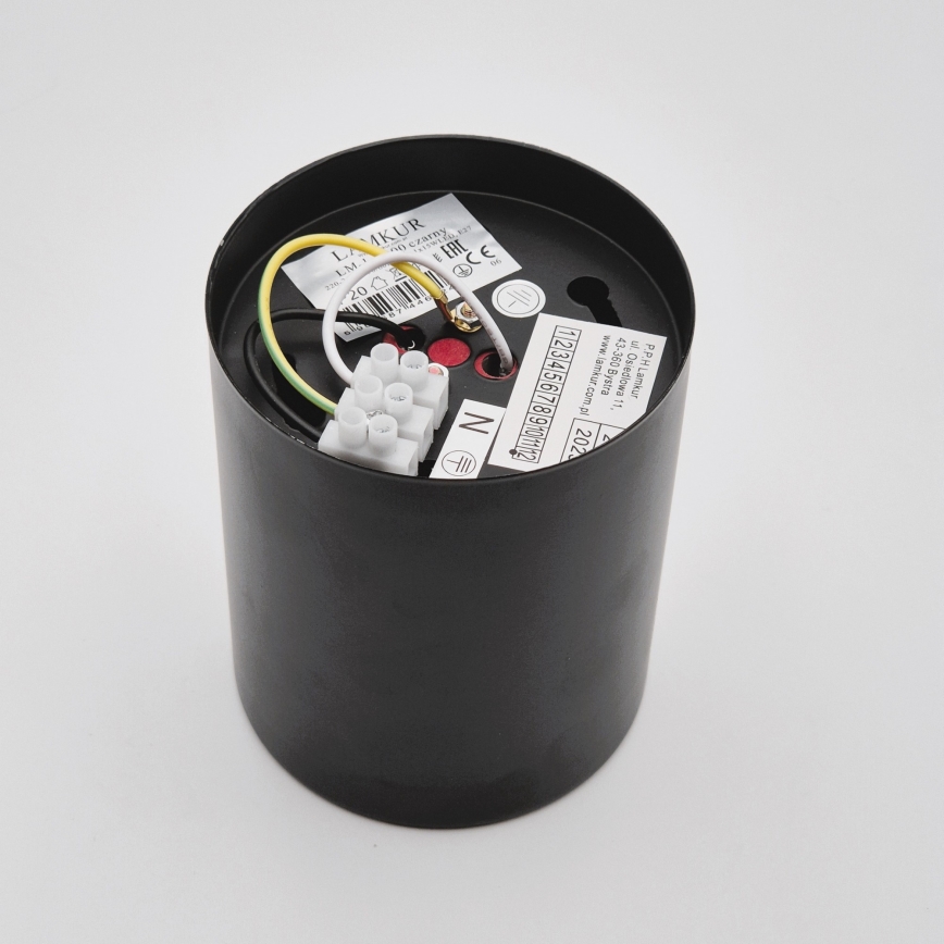 LED spot svetiljka TACO 1xE27/15W/230V crna