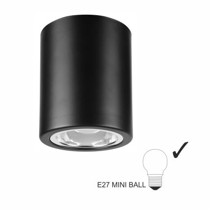 LED spot svetiljka TACO 1xE27/15W/230V crna