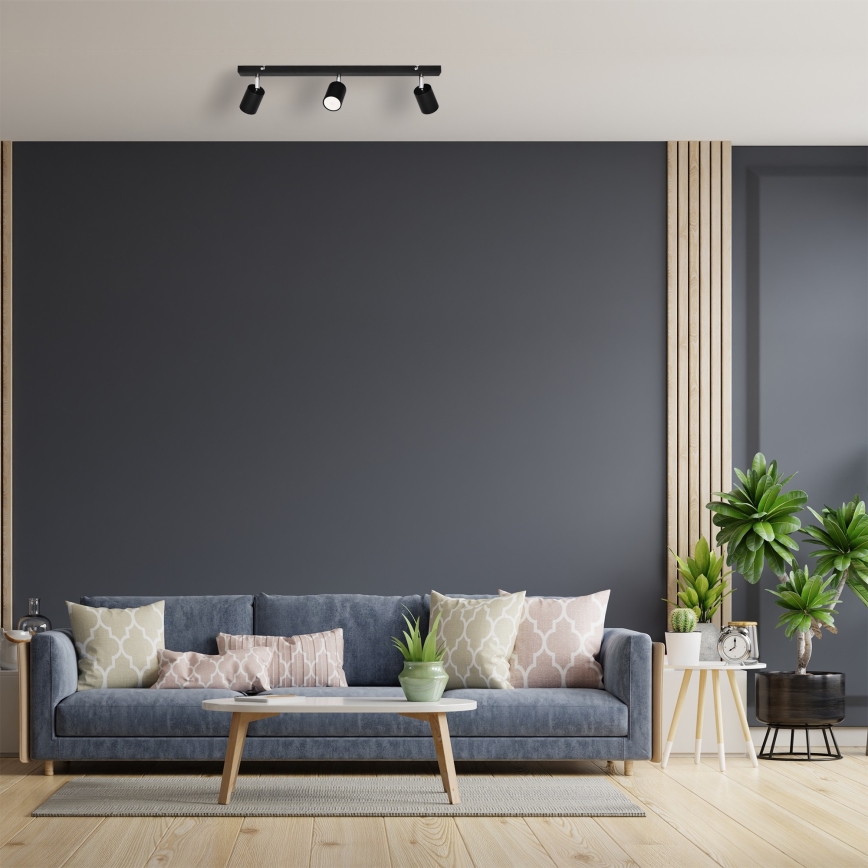 LED spot svetiljka TUNE 3xGU10/4,8W/230V crna