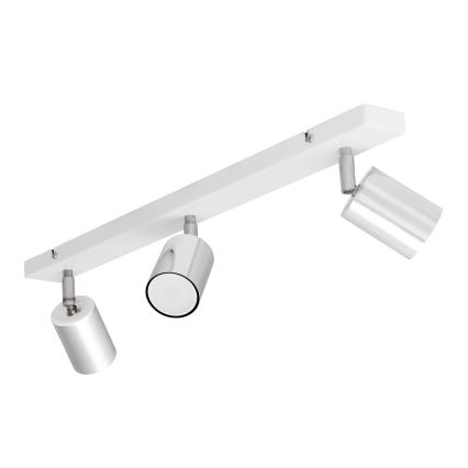 LED spot svetiljka TUNE 3xGU10/4,8W/230V mat hrom/bela