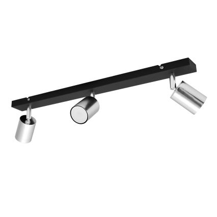 LED spot svetiljka TUNE 3xGU10/4,8W/230V mat hrom/crna