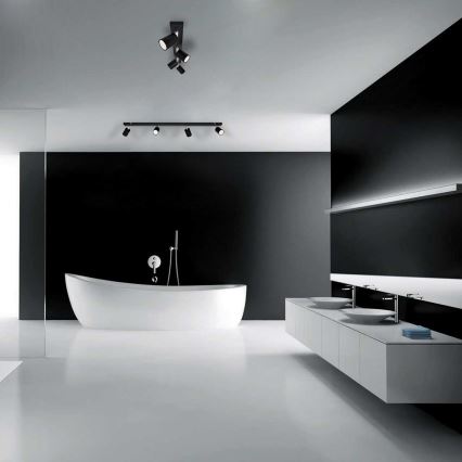 LED spot svetiljka TUNE 4xGU10/4,8W/230V crna