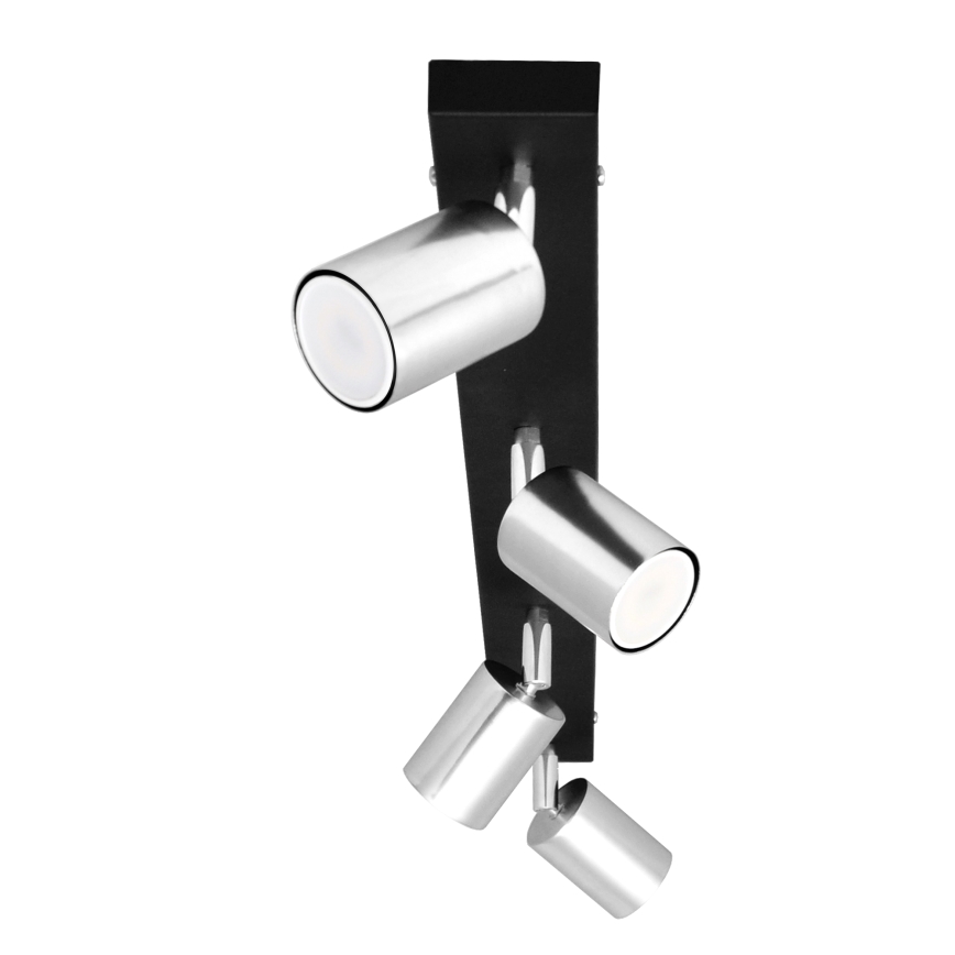 LED spot svetiljka TUNE 4xGU10/4,8W/230V mat hrom/crna