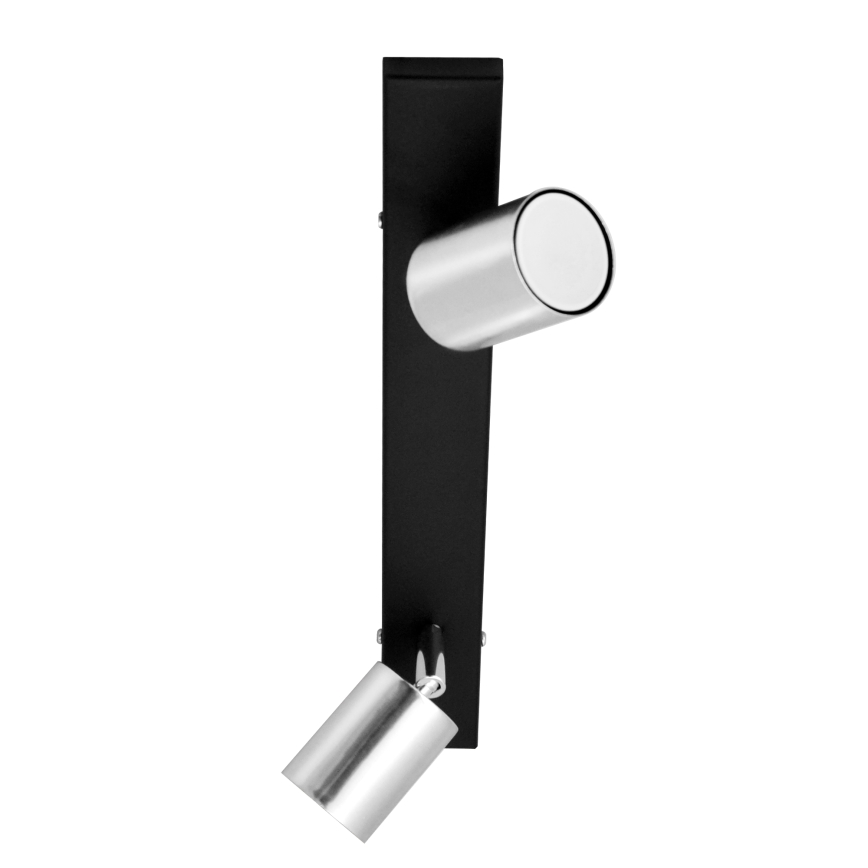 LED spot svetlo TUNE 2xGU10/4,8W/230V matni hrom/crna