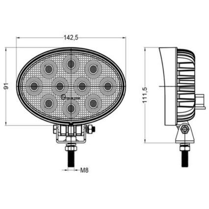 LED spot svetlo za automobil OSRAM LED/40W/10-30V IP68 5700K