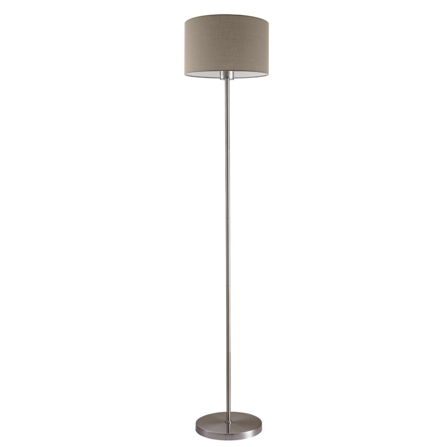 LED stojeća lampa TUNJA 1xE27/20W/230V, prečnik 30 cm, matni hrom/taupe