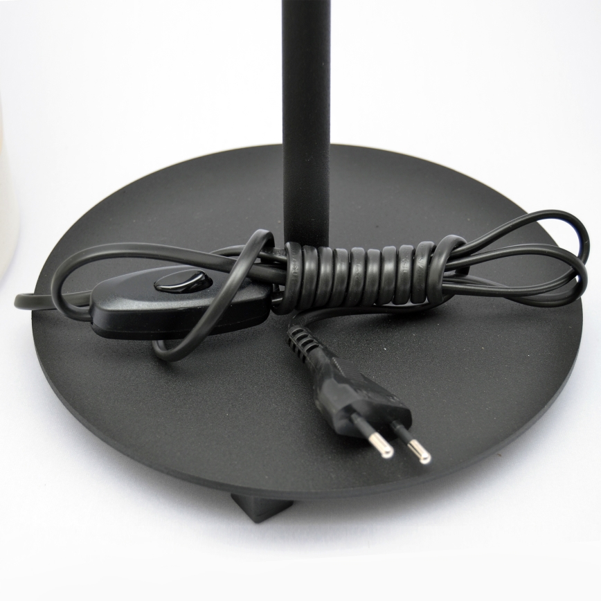LED Stona lampa HELEN 1xE27/15W/230V kremasta/crno/zlatna