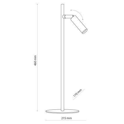 LED Stona lampa LAGOS 1xG9/6W/230V 4000K bela