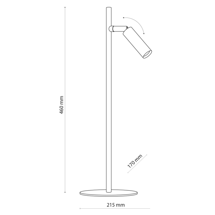 LED Stona lampa LAGOS 1xG9/6W/230V 4000K bela