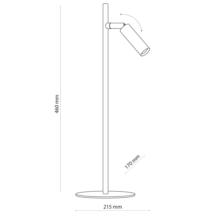 LED Stona lampa LAGOS 1xG9/6W/230V 4000K crno/zlatna