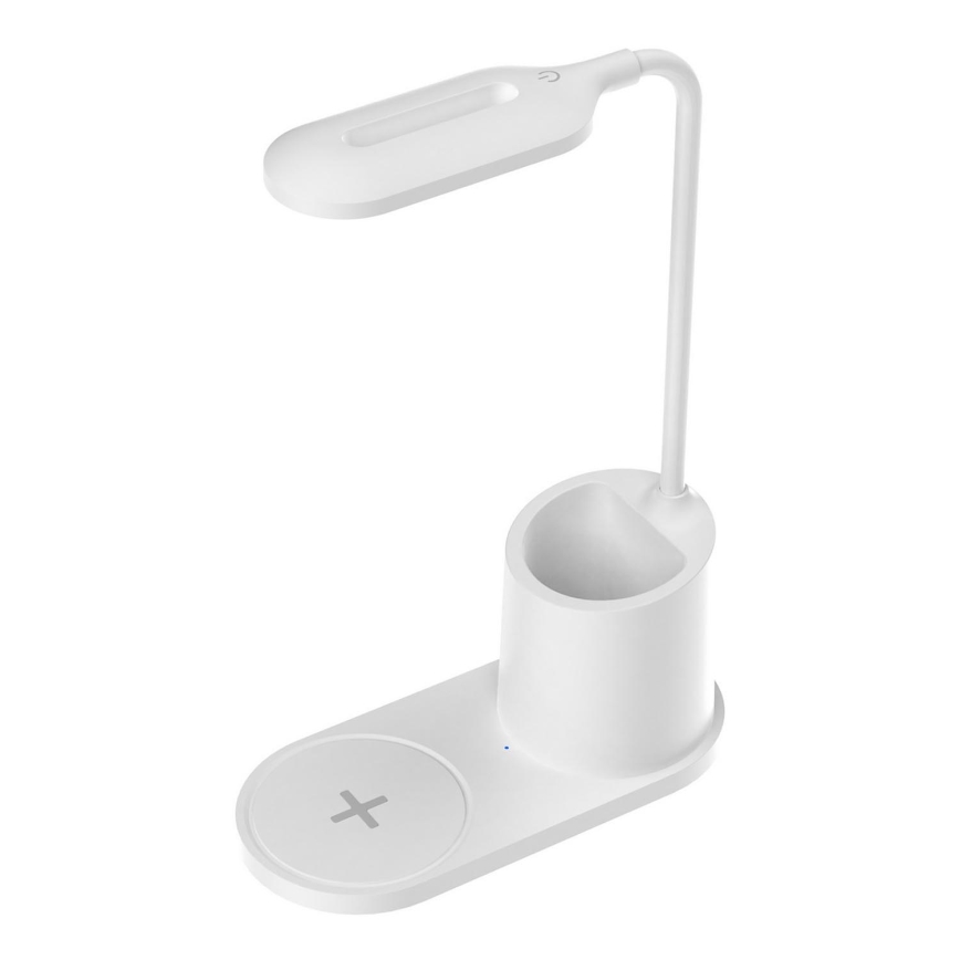 LED stona lampa LED/3W/5V sa bežičnim punjenjem, bela