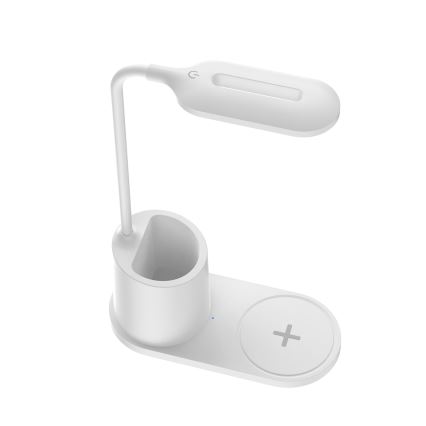 LED stona lampa LED/3W/5V sa bežičnim punjenjem, bela