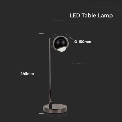 LED Stona lampa LED/5W/230V 3000K crno