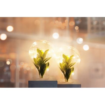 LED Stona lampa LIV LED/2xAAA sivo