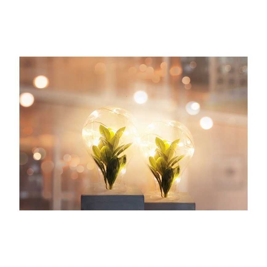 LED Stona lampa LIV LED/2xAAA sivo