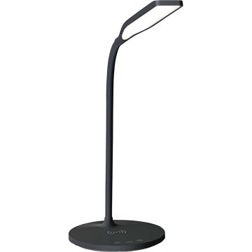 LED stona lampa, prigušiva na dodir, fleksibilna, sa 15W Qi bežičnim punjenjem, LED/5,5W/230V 2700-6500K crna