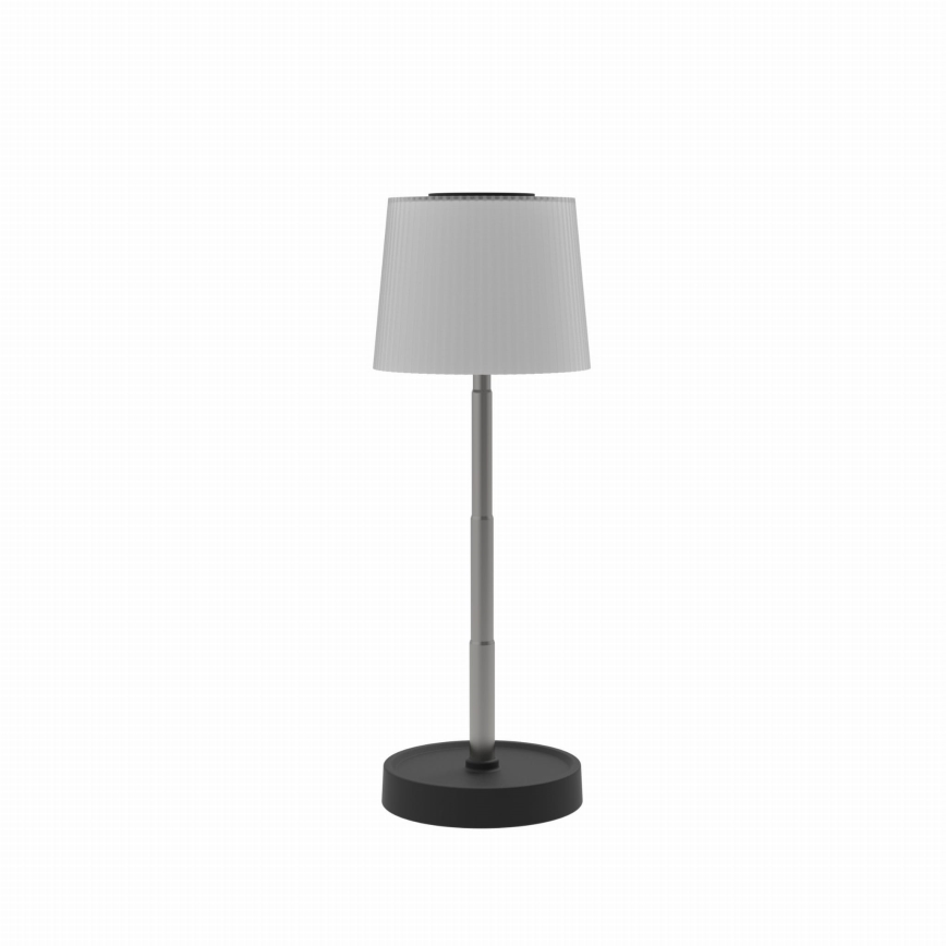 LED prigušiva dodirna spoljašnja punjiva stona lampa LED/2W/5V IP44 1200 mAh siva