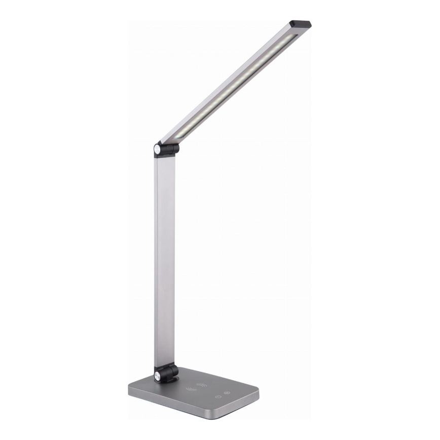 LED Stona lampa sa bežičnim punjačem LED/10W/230V 3000/4000/4500/5000/6000K mat krom