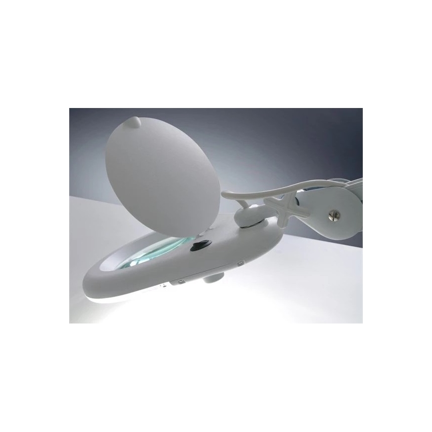 LED Stona lampa sa lupom LED/9W/230V bela/sjajni krom