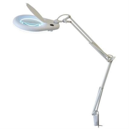 LED Stona lampa sa lupom LED/9W/230V bela/sjajni krom
