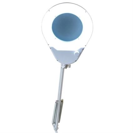 LED Stona lampa sa lupom LED/9W/230V bela/sjajni krom